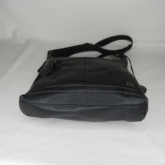 The Sak Black Pebbled Leather Crossbody Bag Purse - Picture 6 of 7